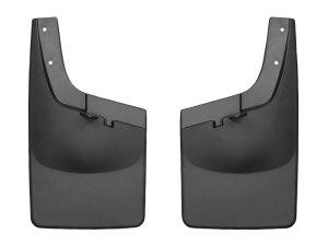 Ford Super Duty Mud Flaps - WeatherTech - No-Drill DigitalFit with QuickTurn Fastening System - Black - `11-`27 Ford Super Duty Mud Flaps - WeatherTech - No-Drill DigitalFit with QuickTurn Fastening System - Black - `11-`27