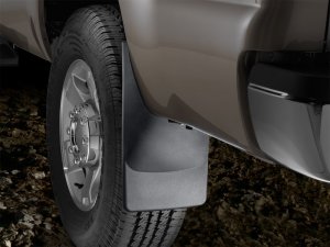 Ford Super Duty Mud Flaps - WeatherTech - No-Drill DigitalFit with QuickTurn Fastening System - Black - `11-`27 Ford Super Duty Mud Flaps - WeatherTech - No-Drill DigitalFit with QuickTurn Fastening System - Black - `11-`27