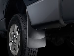 Toyota Tundra Mud Flaps - Rear - WeatherTech - No-Drill DigitalFit - Black - `07-`13 Toyota Tundra Mud Flaps - Rear - WeatherTech - No-Drill DigitalFit - Black - `07-`13