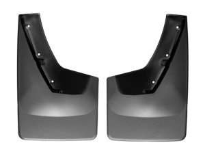 Cadillac Escalade Mud Flaps - Rear - WeatherTech - No-Drill DigitalFit - Black - `15-`27