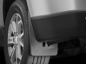 GMC Acadia Denali Mud Flaps - Rear - WeatherTech - No-Drill DigitalFit - Black - `13-`27