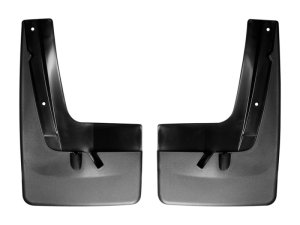 GMC Acadia Denali Mud Flaps - Rear - WeatherTech - No-Drill DigitalFit - Black - `13-`27