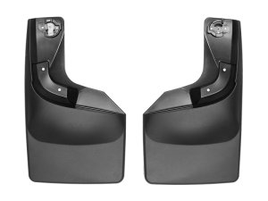 Ford F-550 Mud Flaps - WeatherTech - No-Drill DigitalFit - Black - `17-`27