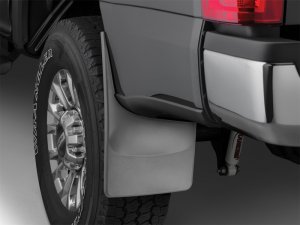 Ford F-550 Mud Flaps - WeatherTech - No-Drill DigitalFit - Black - `17-`27
