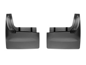 Dodge Ram 3500 SLT Mud Flaps - WeatherTech - No-Drill DigitalFit® with QuickTurn Fastening System - Black - `10-`27 Dodge Ram 3500 SLT Mud Flaps - WeatherTech - No-Drill DigitalFit® with QuickTurn Fastening System - Black - `10-`27