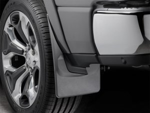 Dodge Ram Mud Flaps - Rear - WeatherTech - No-Drill DigitalFit - Black - `19-`27