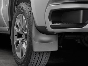 Chevrolet Silverado 1500 Crew Cab Mud Flaps - WeatherTech - No-Drill DigitalFit - Black - `19-`27