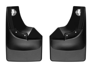 Chevrolet Silverado 1500 Crew Cab Mud Flaps - WeatherTech - No-Drill DigitalFit - Black - `19-`27
