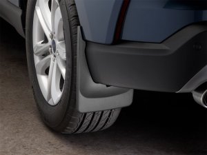Ford Edge Mud Flaps - WeatherTech - No-Drill DigitalFit - Black - `19-`27