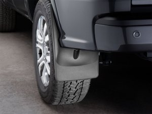 Ford Ranger Mud Flaps - Rear - WeatherTech - No-Drill DigitalFit - Black - `19-`27