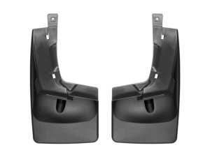 Ford Ranger Mud Flaps - Rear - WeatherTech - No-Drill DigitalFit - Black - `19-`27