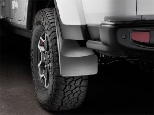Ford Gladiator Mud Flaps - WeatherTech - No-Drill DigitalFit - Black - `20-`27