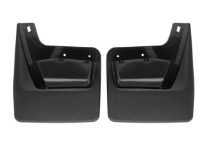 GMC Sierra Mud Flaps - Rear - WeatherTech - No-Drill DigitalFit - Black - `19-`27 GMC Sierra Mud Flaps - Rear - WeatherTech - No-Drill DigitalFit - Black - `19-`27