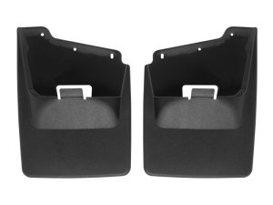 GMC Sierra 3500HD Mud Flaps - Rear - WeatherTech - No-Drill DigitalFit - Black - `20-`27 GMC Sierra 3500HD Mud Flaps - Rear - WeatherTech - No-Drill DigitalFit - Black - `20-`27