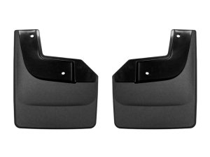 Ford F-150 Mud Flaps - Rear - WeatherTech - No-Drill DigitalFit - Black - `21-`27
