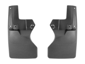 Jeep Gladiator Mud Flaps - Rear - WeatherTech - No-Drill DigitalFit - Black - `20-`24