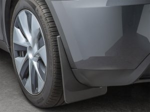 Tesla Model Y Mud Flaps - Rear - WeatherTech - No-Drill DigitalFit - Black - `20-`24