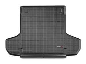 Porsche Panamera Cargo Liner - Behind 2nd Row Seating - WeatherTech - WeatherTech w/ Bumper Protector - Black - `17-`27