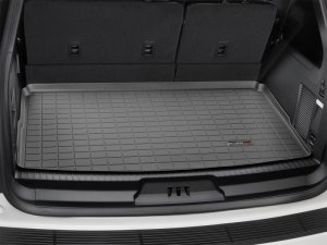 Ford Expedition MAX Cargo Liner - Behind 3rd Row Seating - WeatherTech - Raised Lip/Textured Finish - Black - `18-`27