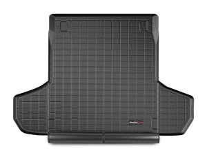 Porsche Panamera Cargo Liner - Rear - WeatherTech - With Bumper Protector - Black - `18-`27