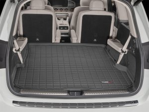 Mercedes-Benz GLS-Class Cargo Liner - Behind 2nd Row Seating - WeatherTech - Raised Lip, Textured Finish - Black - `20-`27