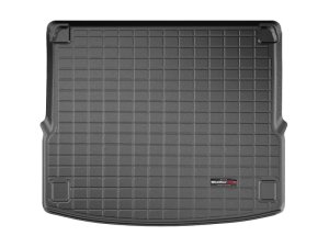 Audi Q5 PHEV Cargo Liner - WeatherTech - Raised Lip, Textured Finish, Flexible TPO - Black - `20-`27 Audi Q5 PHEV Cargo Liner - WeatherTech - Raised Lip, Textured Finish, Flexible TPO - Black - `20-`27