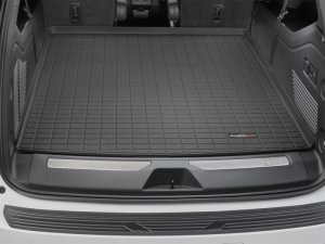 GMC Yukon XL Cargo Liner - Behind 2nd Row Seating - WeatherTech - Raised Lip - Black - `21-`27