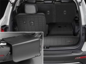 Kia Sorento Cargo Liner - Rear - WeatherTech - With Bumper Protector - Black - `21-`27