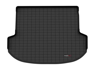 Hyundai Santa Fe Cargo Liner - WeatherTech - Raised Lip - Black - `21-`27