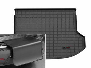 Kia Seltos Cargo Liner - Rear - WeatherTech - Trunk Cargo Liner w/Bumper Protector - Black - `25-`26