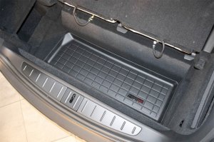 Tesla Model X Cargo Liner - Rear - WeatherTech - Trunk - Black - 2024+