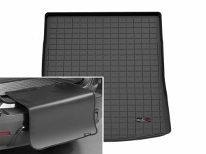 Cadillac Vistiq Cargo Liner w/Bumper Protector - Behind 2nd Row Seating - WeatherTech - Black - 2026+ Cadillac Vistiq Cargo Liner w/Bumper Protector - Behind 2nd Row Seating - WeatherTech - Black - 2026+
