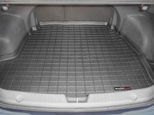 Hyundai Sonata Cargo Liner - Rear - WeatherTech - Raised Lip, Textured Finish - Black - `11-`27