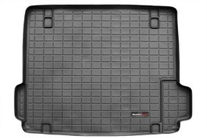 BMW X3 Cargo Liner - Behind 2nd Row Seating - WeatherTech - Fits Veh. w/Cargo Mgmnt System; Marked Trims For Cargo Net/Side Cargo Tray - Black - `11-`27