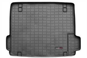 BMW X3 Cargo Liner - Behind 2nd Row Seating - WeatherTech - Fits Veh. w/Cargo Mgmnt System; Marked Trims For Cargo Net/Side Cargo Tray - Black - `11-`27