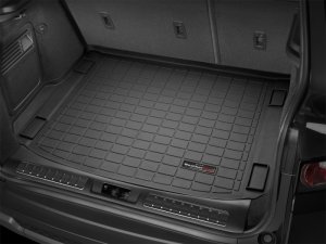 Land Rover Range Rover Evoque Cargo Liner - Rear - WeatherTech - 5-Door, Behind 2nd Row Seating; Trim required to use optional rail cargo system - Black - `12-`27 Land Rover Range Rover Evoque Cargo Liner - Rear - WeatherTech - 5-Door, Behind 2nd Row Seating; Trim required to use optional rail cargo system - Black - `12-`27