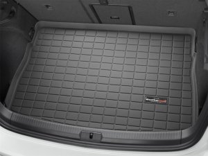 Volkswagen Golf R Cargo Liner - Behind 2nd Row Seating - WeatherTech - Raised Lip - Black - `15-`27