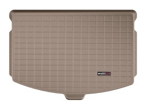 Nissan Rogue Hybrid Cargo Liner - Rear - WeatherTech - Raised Lip - Tan - `17-`27