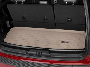 Lincoln Navigator Cargo Liner - WeatherTech - Raised Lip, Textured Finish - Tan - `18-`27