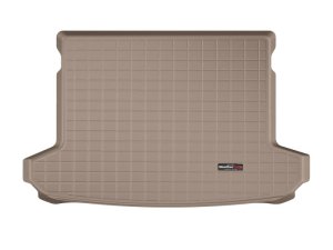 Hyundai Tucson Cargo Liners - WeatherTech - Behind 2nd Row Seating; Raised Lip; Textured Finish - Tan - `19-`27