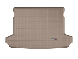 Hyundai Tucson Cargo Liners - WeatherTech - Behind 2nd Row Seating; Raised Lip; Textured Finish - Tan - `19-`27