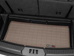 Ford Explorer Cargo Liner - Rear - WeatherTech - Raised Lip - Tan - `20-`27