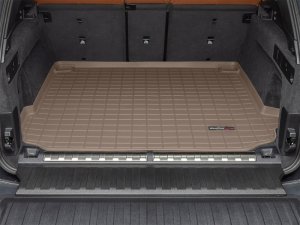 BMW X5 Cargo Liner - Cargo Area (Behind 2nd Row) - WeatherTech - Custom-Fit TPO with Raised Lip and Textured Finish - Tan - `21-`27
