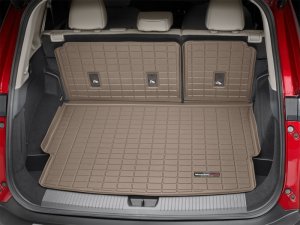 Nissan Rogue Cargo Liner - Behind 2nd Row - WeatherTech - Raised Lip - Tan - `21-`27