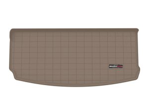Jeep Grand Cherokee L Cargo Liner - WeatherTech - Raised Lip, Textured Finish - Tan - `21-`27 Jeep Grand Cherokee L Cargo Liner - WeatherTech - Raised Lip, Textured Finish - Tan - `21-`27
