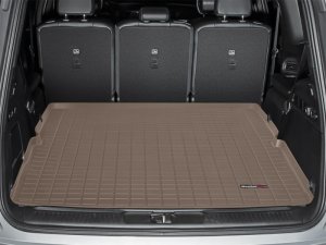 Jeep Grand Wagoneer Cargo Liner - WeatherTech - Raised Lip - Tan - `22-`27