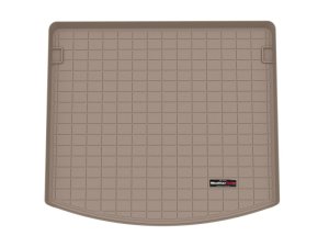 Mazda CX-5 Cargo Liner - Upper Cargo Area - WeatherTech - Raised Lip, Textured Finish - Tan - `22-`27