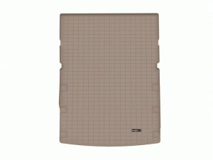 Jeep Wagoneer L Cargo Liner - WeatherTech - Raised Lip, Textured Finish - Tan - `23-`27