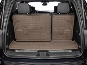 Cadillac Escalade Seatback Cargo Liner - WeatherTech - Cargo Liner HP - Tan - `21-`25