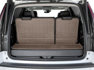Chevrolet Tahoe Cargo Floor Liner - Behind 3rd Row Seating - WeatherTech - SeatBack Cargo Liner HP - Tan - `18-`20